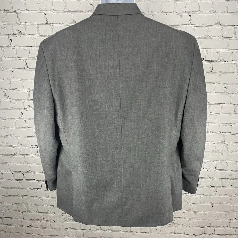 Michael Kors Grey Two Button Double Vented Notch Blazer Sport Coat Size 46R